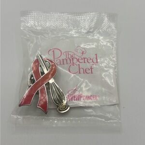 The Pampered Chef Red Awareness Ribbon Pin